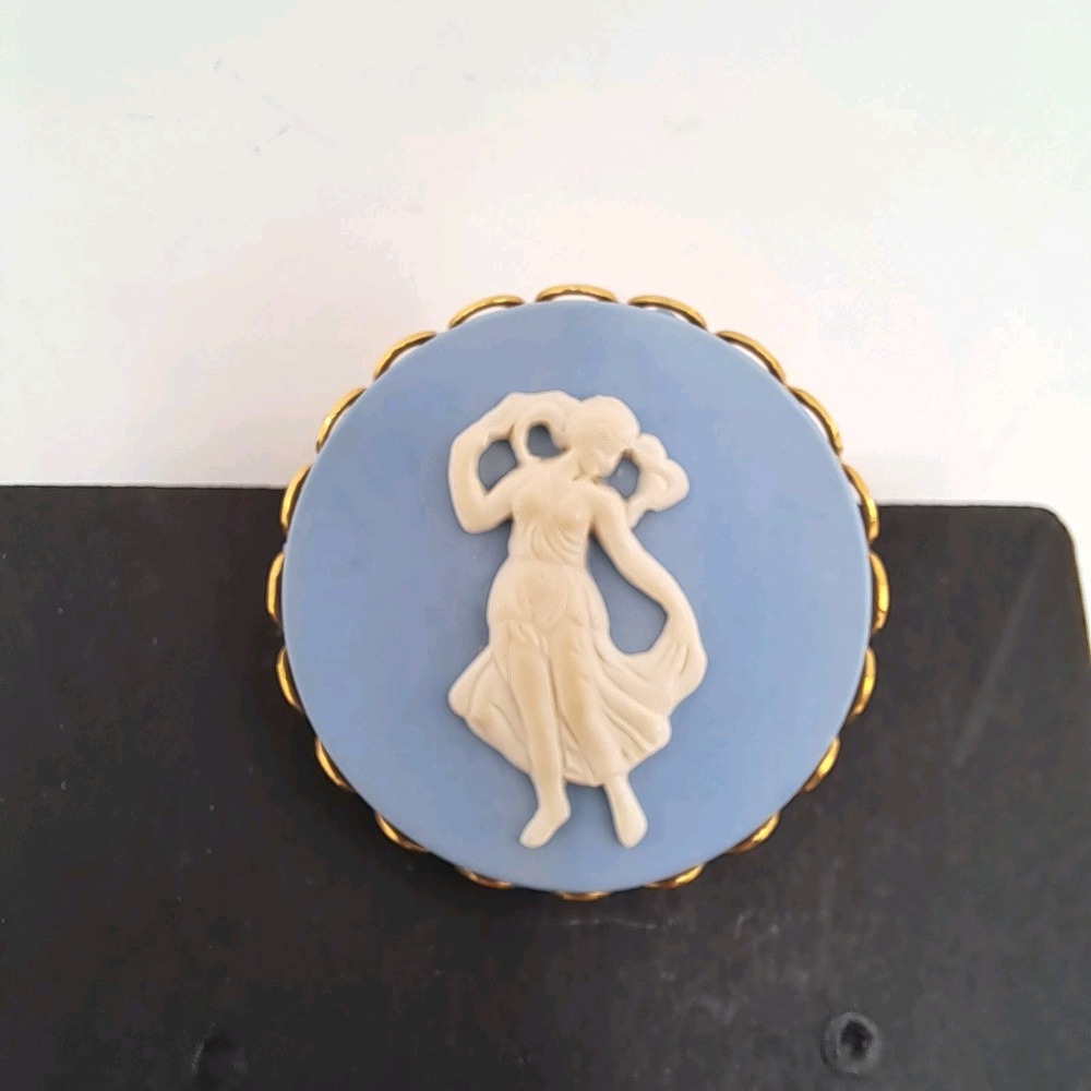 Wedgewood Vintage Dancing Figure Brooch Pin